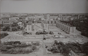 Строительство домов на Набережной Мухавца в 60-х годах
