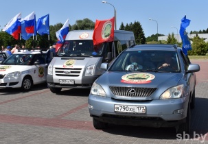 В Бресте финишировал российско-белорусский автопробег ДОСААФ, посвященный 75-летию освобождения Беларуси