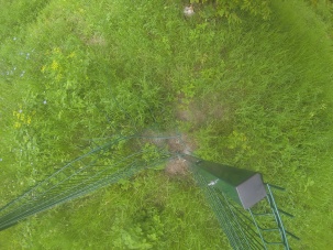 Хулиганы снова повредили забор вокруг руин Бернардинского монастыря