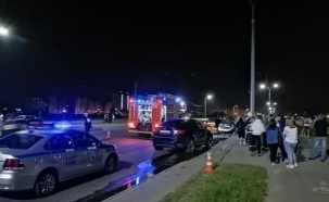 Видео с крупной аварии на ночных гонках в Бресте