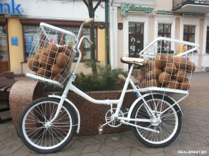 Нетривиальная бизнес-идея. В Бресте на главной пешеходной улице продают кокосы