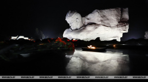 Обновленная подсветка Брестской крепости