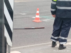Видео о том, как ружье появилось на пешеходном переходе в Бресте