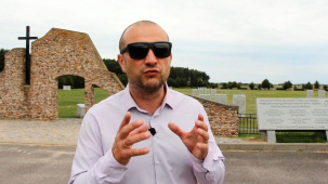 На кладбище вермахта второй мировой войны в Брестской области