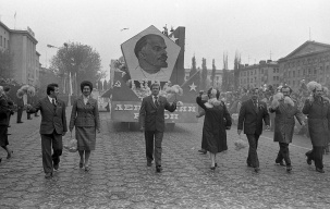 Первомайская демонстрация в Бресте, начало 80-х
