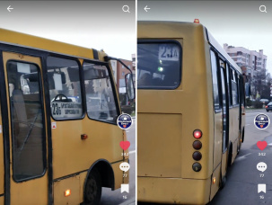 Два маршрута у одного автобуса в Бресте
