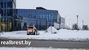 В Бресте впервые для посыпки дорог использовали только соль