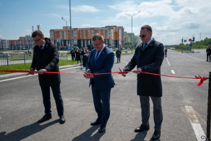 Открыт участок улицы Мытной, который выходит на большое кольцо на Варшавском шоссе