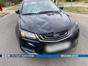 В Бресте на ул. Советской Конституции водитель на «Geely» сбил 74-летнюю женщину