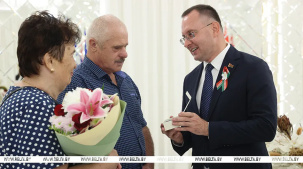 Свадьба в День города. В Бресте чествовали пары, заключившие брак 28 июля