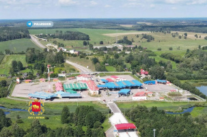 Закрытые пункты пропуска на границе Беларуси с Польшей и Литвой сняли с дрона