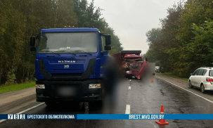 В ГАИ рассказали подробности ДТП двух большегрузов