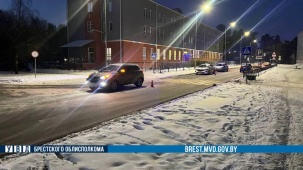 В Бресте пожилая женщина попала под автомобиль на переходе на ул.Рокоссовского