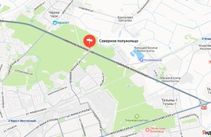 Светофор отключат на перекрёстке трассы М1 и улицы Коммерческая (Задворцы)