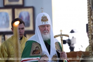 Патриарх Кирилл возглавил Божественную литургию в Свято-Воскресенском соборе Бреста