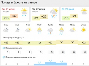 Жару и грозы прогнозируют синоптики в Беларуси 22 июня