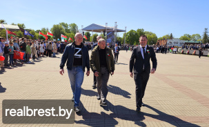 Космонавт Олег Новицкий 9 мая участвовал в торжественных мероприятиях в Брестской  крепости