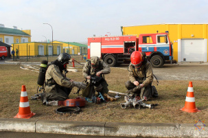 Тактико-специальные учения МЧС прошли на ОАО «Брестский мясокомбинат»