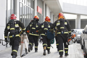 Пожар на Суворова в Бресте: повреждены 4 туи и 20 метров полимерного покрытия забора