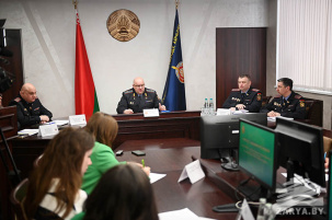 Начальник УВД Брестского облисполкома генерал-майор милиции Олег ШУЛЯКОВСКИЙ провел пресс-конференцию