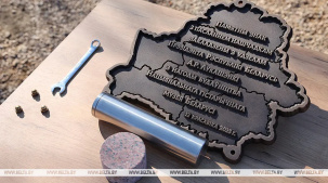 Лукашенко заложил капсулу на месте строительства Национального исторического музея