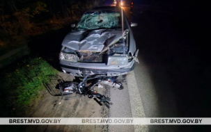 Пьяный водитель «Skoda» на трассе М1 насмерть сбил мужчину на электровелосипеде