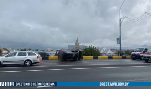 Подробности ДТП на путепроводе в Бресте