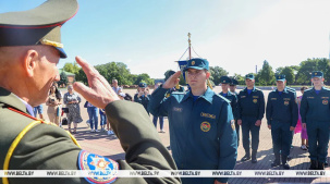 В мемориальном комплексе "Брестская крепость-герой" 23 июля приняли присягу 28 новобранцев МЧС