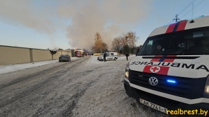 Склад пиротехники горел в Бресте на улице Смирнова