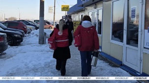 Пункт обогрева на границе возле ПП "Брест" развернул Белорусский Красный Крест