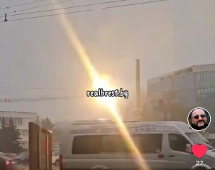 Троллейбусные провода искрят и «горят» в Бресте