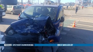 ДТП на ул. Орджоникидзе в Бресте: 76-летний водитель «Fiat» не заметил «MAN» при повороте