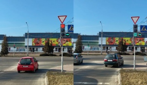 На перекрёстке ул. Янки Купалы и 2-я Заводская в Бресте добавлены право- и левоповоротные стрелки