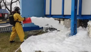 В Бресте прошли учения по ликвидации последствий выброса аммиака