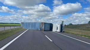 Движение на трассе М1 в сторону Бреста перекрыто из-за ДТП