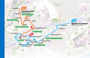 Открывается новый городской автобусный маршрут №3А «Брест Восточный – Крестьянская»
