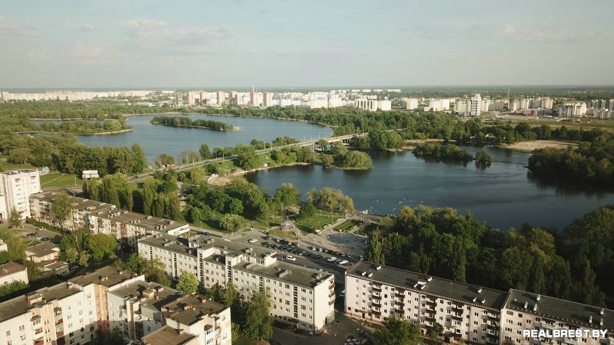Птичий взгляд на Брест с земли в 5D