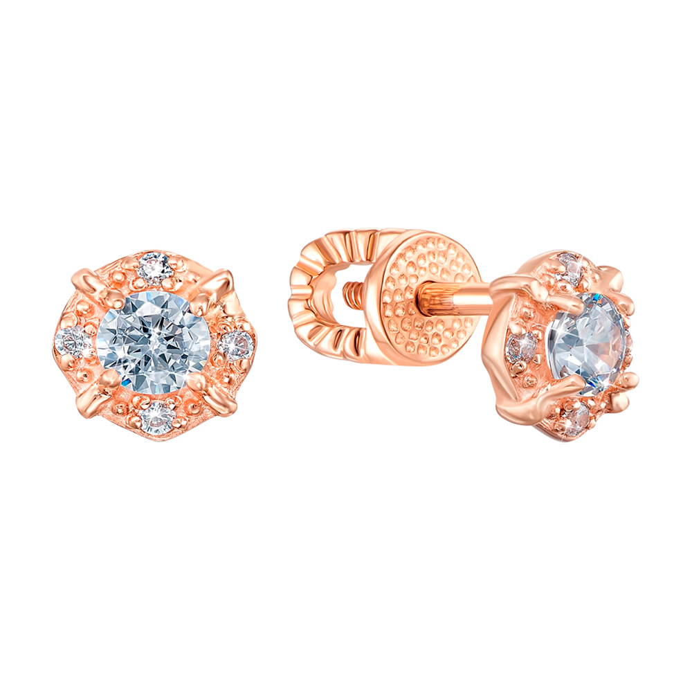 золотые серьги