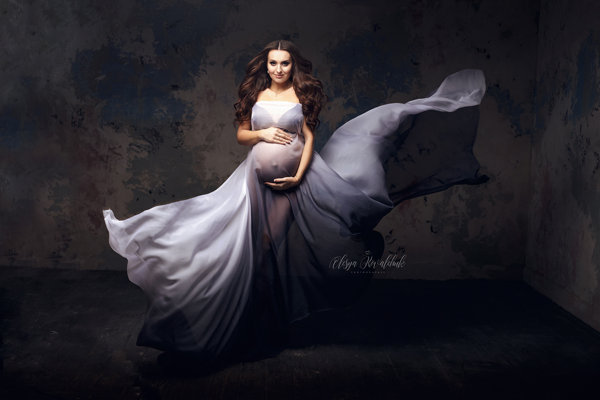 Фото со съемки фотосессии беременности Олеси Ковальчук