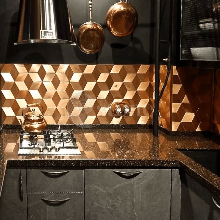 Металлическая плитка из меди в Москве и Московской области