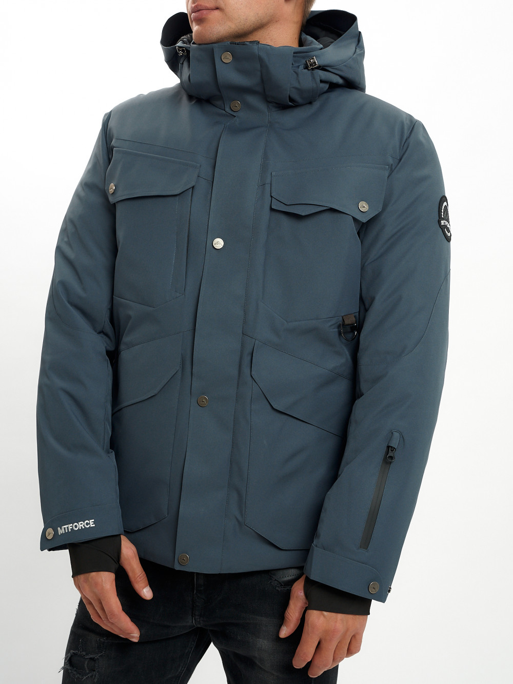 Горнолыжная куртка мужская MTFORCE темно-серого цвета SUMDXQ