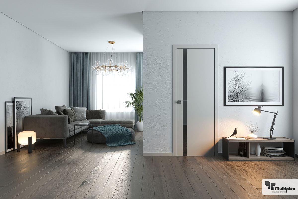 3D визуализация дверей в интерьера